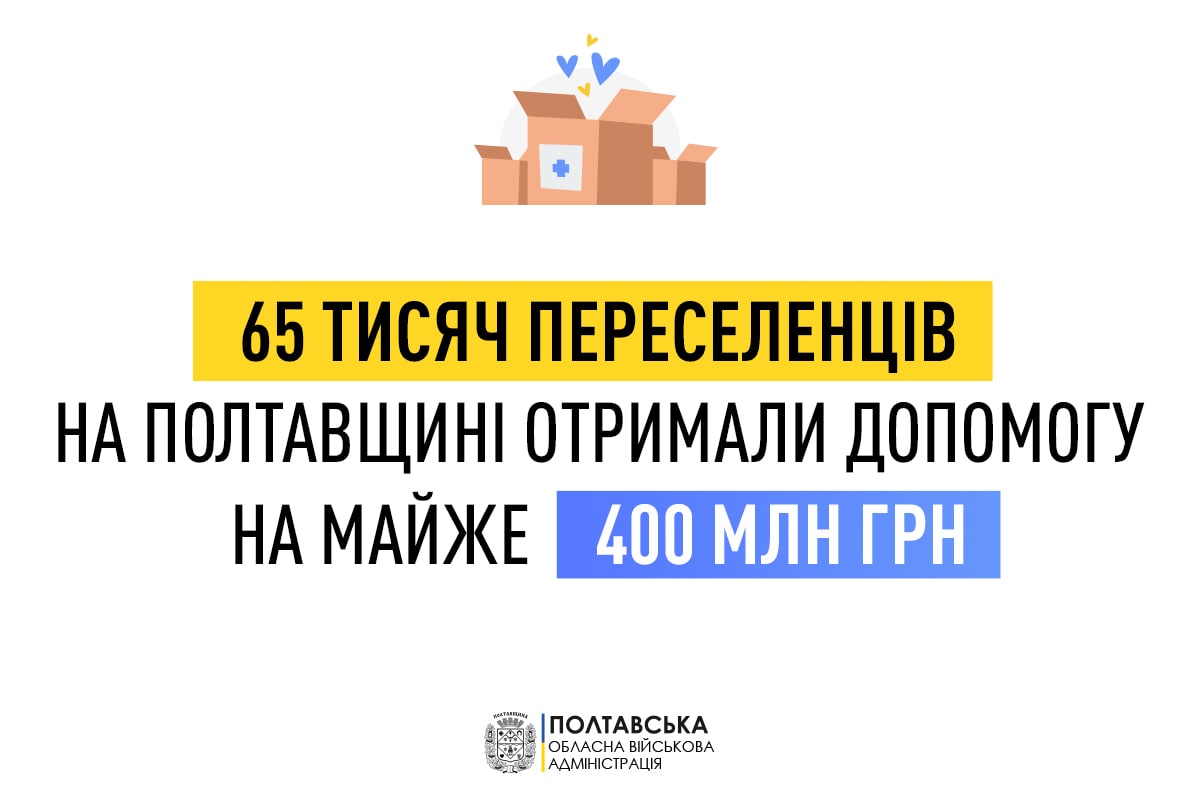 «Близько 65 тисяч переселенців, які зареєстровані на Полтавщині, отримали державні соціальні виплати», – Дмитро Лунін