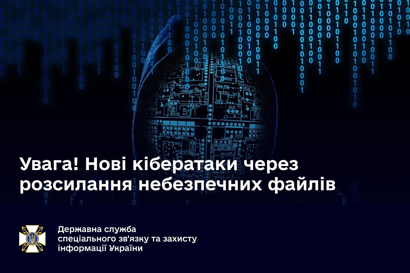 Держспецзв’язку попереджає про нові кібератаки через розсилання небезпечних файлів – зловмисники використовують теми штрафів від податкової та ядерного тероризму