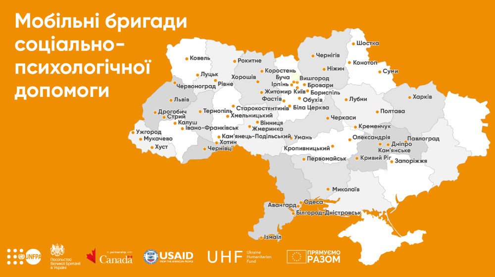 Мобільні бригади соціально-психологічної допомоги від UNFPA